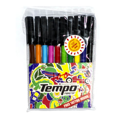 Tempo Fibertip Marker 10 Colour