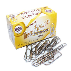 Three Flowers Paper Clips 30mm