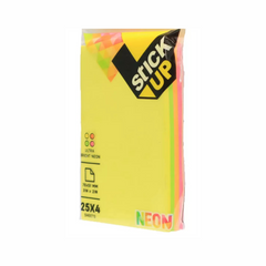 Sticky Notes 76x101mm Multi Neon Colours
