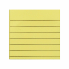 Sticky Notes 76x76mm Yellow Lined