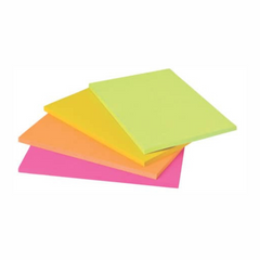 Sticky Notes 76x127mm Multi Neon Colours