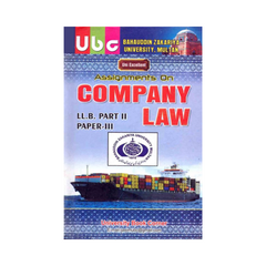 UBC Company Law by Khurram Amir Qureshi for BZU LLB Part 2
