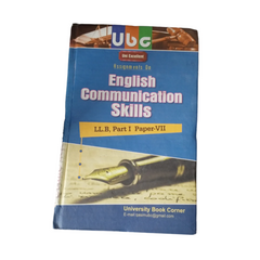 UBC English Communication Skills Paper 7 by Muhammad Amir For L.L.B Part 1