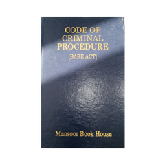 Mansoor Code Of Criminal Procedure V of 1898 Bare Act