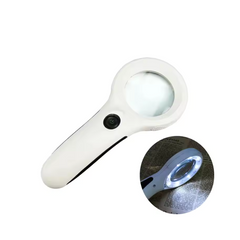 Hand Held Magnifying Glass Medium LED Light + Note Check 9586