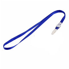 Name Tag Lanyard Plastic Blue
