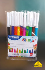 Mercury Marker Colour Set 10 Rainbow Plastic Case