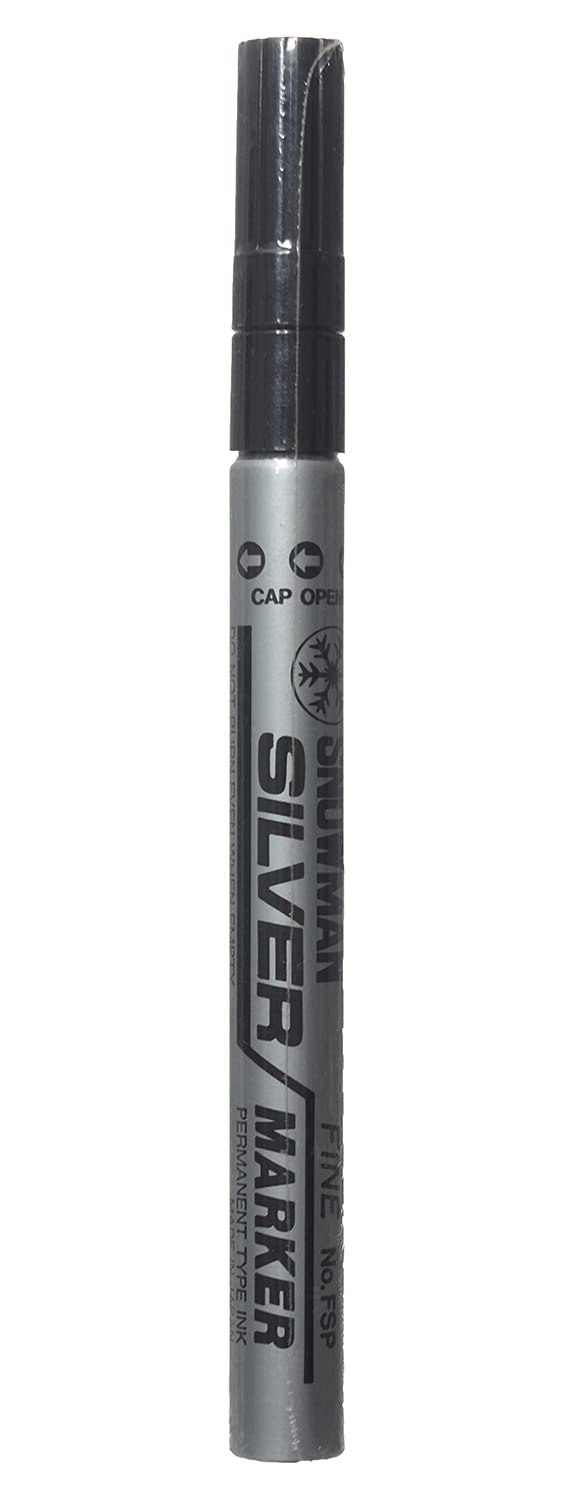 Snowman Silver Marker Small