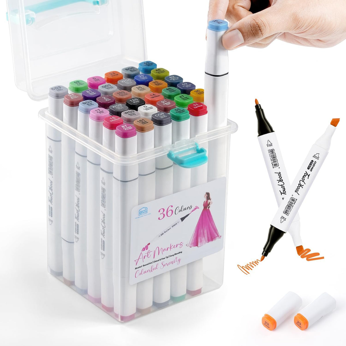 Superior Art Marker Set 36p Calligraphy