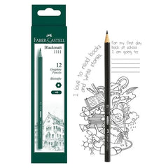 Faber Castell Graphite Pencils HB 1111 Without Eraser Pack 12p