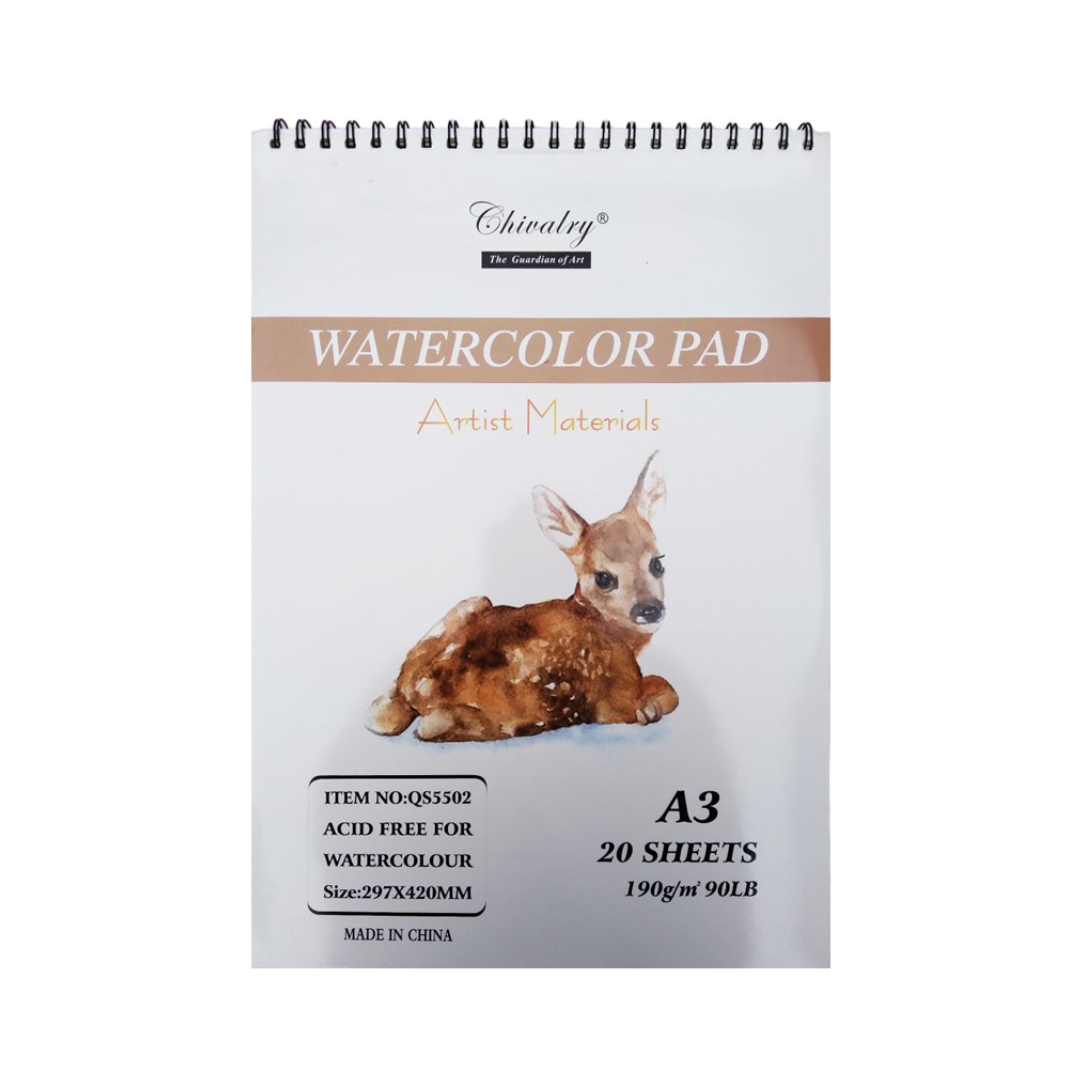 Chivalry Watercolor Pad A3 20 Sheets 190gm