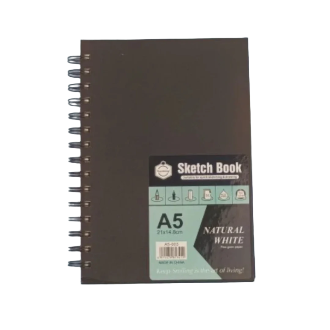 Keep Smiling Sketch Book A5 Ring Imported