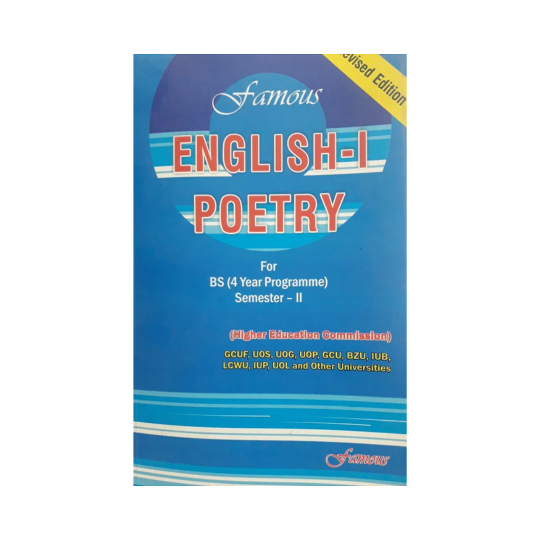 Famous English 1 Poetry Semester 2 for BS