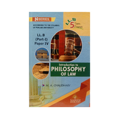 N Series Introduction to Philosophy of Law LLB Part 2 P4 by MA Chaudhary