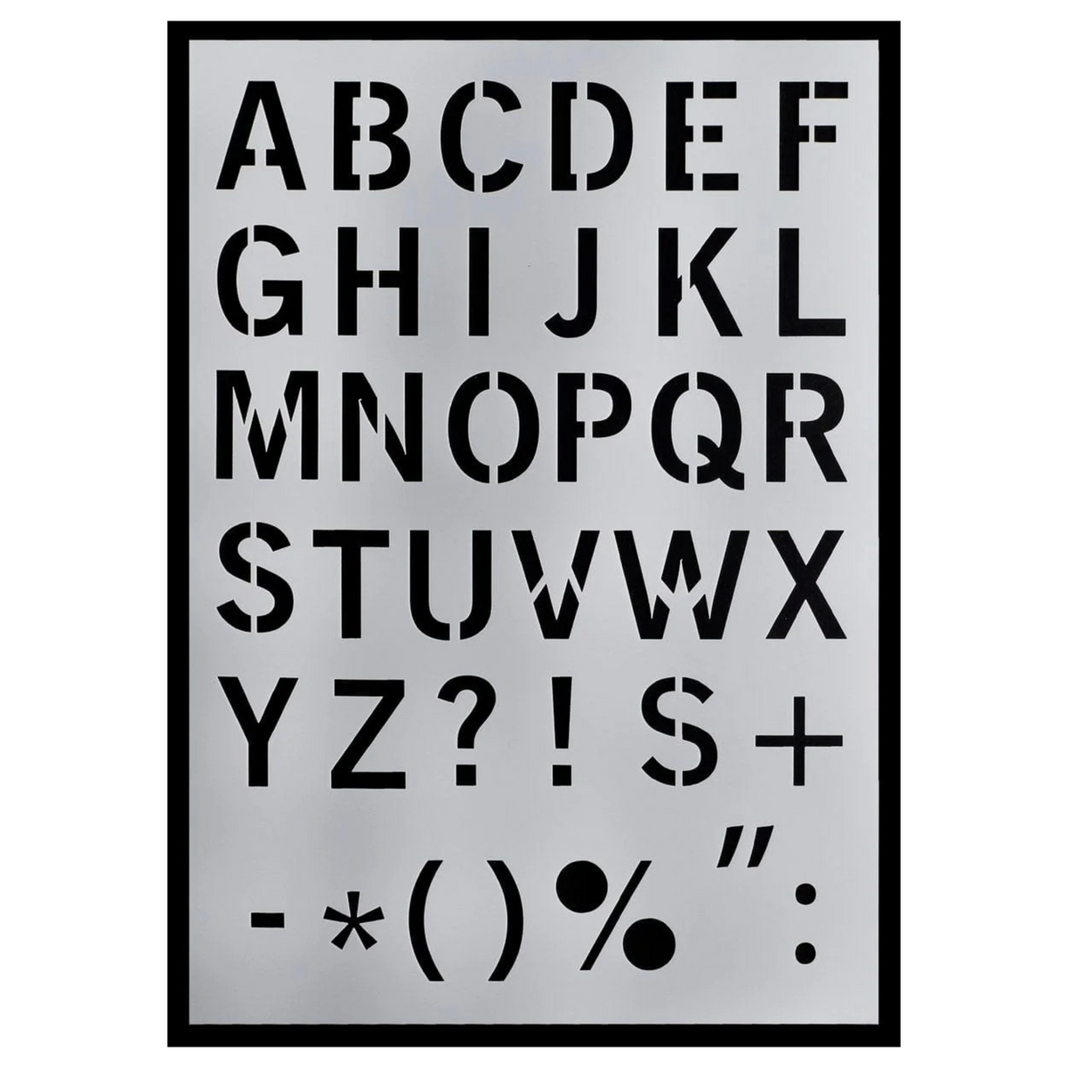 Stencil Small abc Large