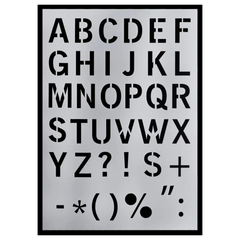Stencil Small abc Large