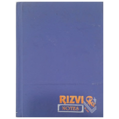 Rizvi Hardback Notebook Diary R6 BL SIMPLE PAPER