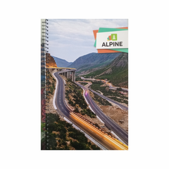 Alpine Pakistan Ring Register Narrow Line 144 Pages