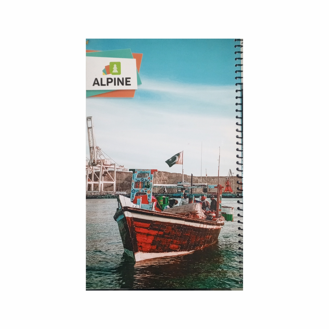 Alpine Pakistan Ring Register Broad Line 200 Pages