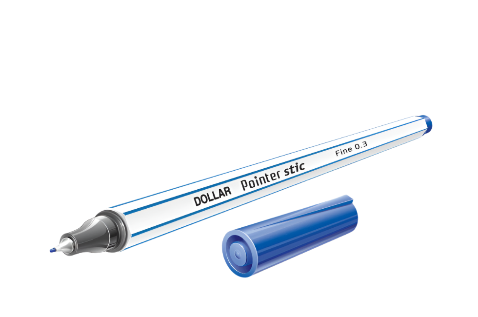 Dollar Pointer Erasable Blue