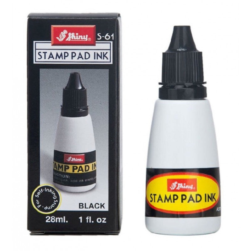 Shiny Stamp Pad Ink Black