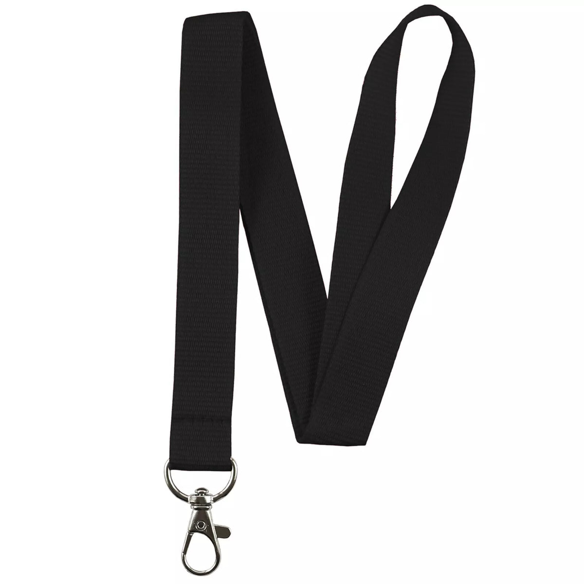 Name Tag Lanyard Steel Black